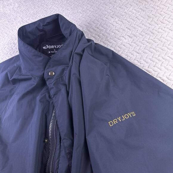 DryJoys FootJoy Men’s Golf Jacket Rain Wind Lined Button Front Large - Picture 8 of 16